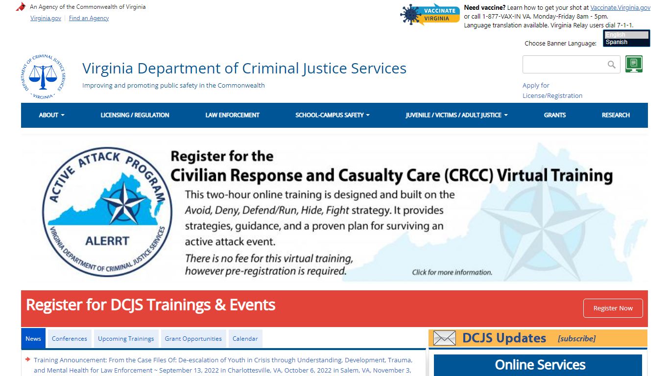 Virginia Department of Criminal Justice Services | Improving and ...