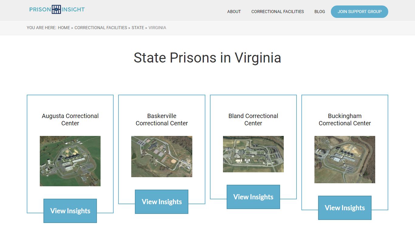 State Correctional Facilities in Virginia - Prison Insight